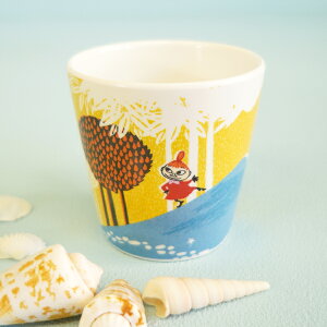 ムーミン 樹脂製子供食器 メラミンカップ NORDIC SUMMER SKIE/イエロー【店頭受取も可 吹田】