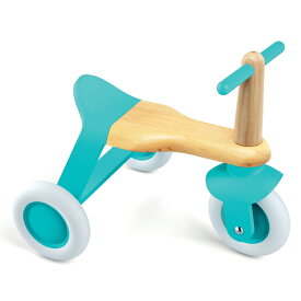 ジェコ 木の乗用玩具 三輪車 ブルーロールイット（12カ月から）【店頭受取も可 吹田】