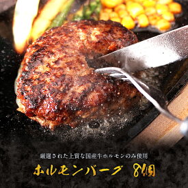送料無料 ギフト テレビで話題！ホルモンを使った絶品ハンバーグ！黄金屋 国産牛 ホルモンバーグ(150gx8個) お取り寄せグルメ 牛もつ ホルモンハンバーグ 小腸 牛モツ 冷凍 食品 ギフト ご飯のお供 お歳暮 お歳暮ギフト