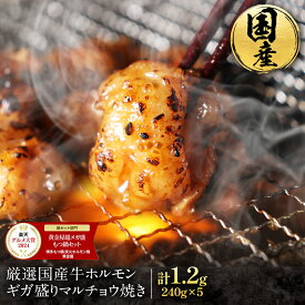 ギガ盛り国産牛特撰マルチョウ(240g×5パック 合計1.2kg/10人前) 送料無料 お取り寄せグルメ 焼肉 バーベキュー BBQ ホルモン焼き 牛もつ 焼き肉 小腸 食品 食べ物 テレビ 高級 父の日 父の日ギフト