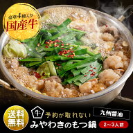 大阪高麗橋で予約の取れない名店、もつ鍋みやわきの国産牛ホルモン使用、博多もつ鍋（モツ鍋）/たっぷり…