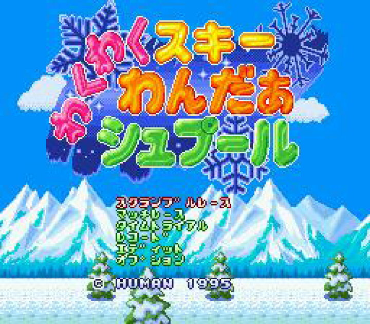 楽天市場】SFC スーパーファミコンソフト ヒューマン わくわくスキー 