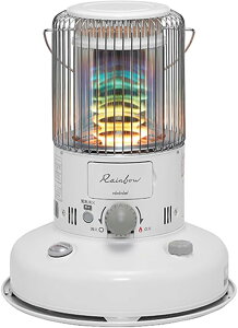 送料無料 【トヨトミ】対流形 石油ストーブ RB-2524 ホワイト レインボーストーブ 木造(戸建)7畳まで コンクリート(集合)9畳まで  おしゃれ 優しい光