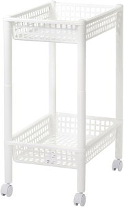 〇送料無料〇 ライクイット(like-it) ワゴン 収納 ランドリーワゴン ホワイト キャスター付 組み立て簡単 工具不要