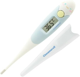 ★送料無料★代引き不可★ドリテック(dretec) 体温計 予測式15秒検温 早い 赤ちゃん 子ども スピード 電子体温計 わき用 先が曲がる やわらかタッチ ケース付き 抗菌樹脂 デジタル ブルーTO-206BL　シナモン