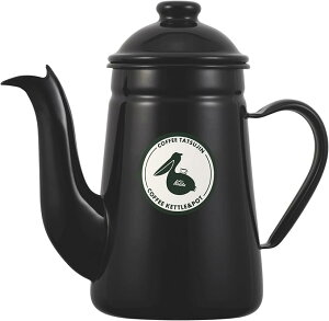 送料無料 カリタ Kalita 日本製 保温性も高い 琺瑯コーヒーポット ブラック BK 1000ml 直火 ホーローコーヒー達人 ペリカン 1L #52303ドリップポット ケトル やかん コーヒーメーカー ヤカン サー