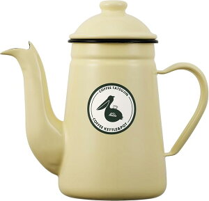 送料無料 カリタ Kalita 日本製 保温性も高い 琺瑯コーヒーポット イエロー YL 1000ml 直火 ホーローコーヒー達人 ペリカン 1L #52311ドリップポット ケトル やかん コーヒーメーカー ヤカン サー