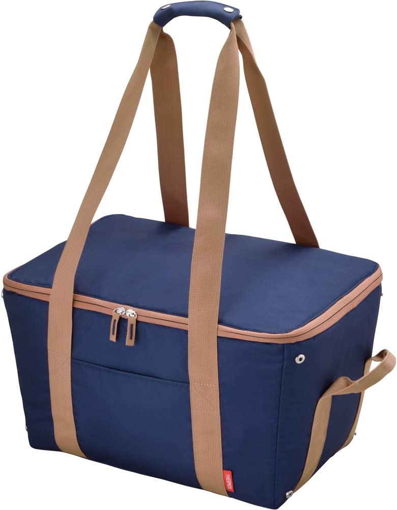 送料無料　サーモス 保冷 買い物カゴ用バッグ 約25L ブルー REJ-025 BL　レジカゴバック