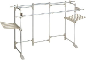 送料無料 積水樹脂 AHD-60LG 大容量 高品質 物干台 折りたたみ 室内干しアルミ多機能ものほし台<ほすおー>