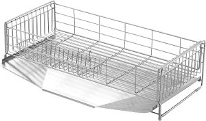 送料無料 ヨシカワ 日本製 水切りラック シンクサイド幅の広がる水切り 26〜49.5×57cm 1306055