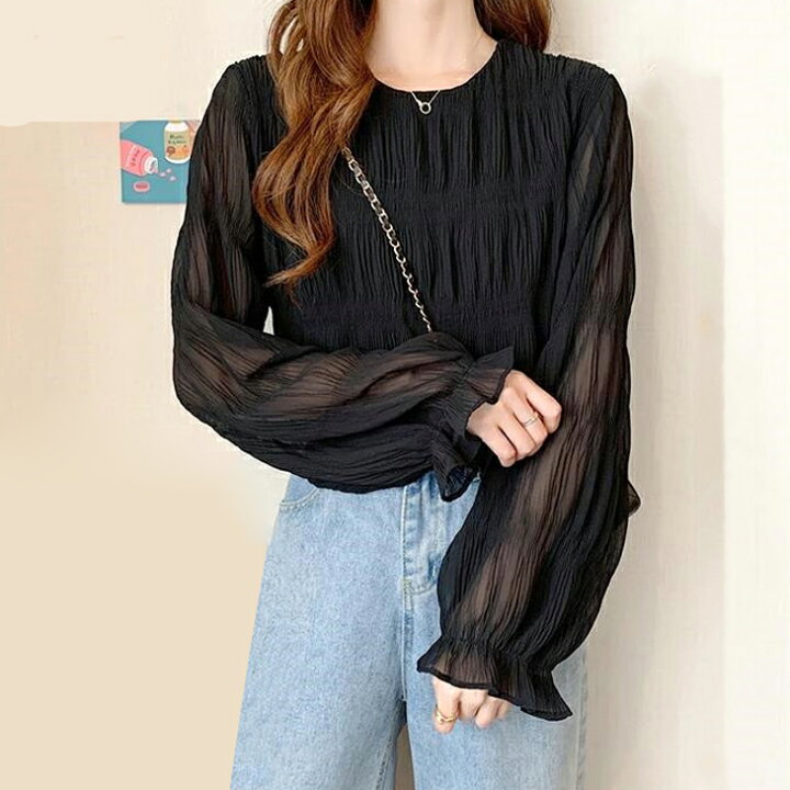 楽天市場】【2,590→1,295円！3/31 限定クーポンで】ブラウス ギャザー 