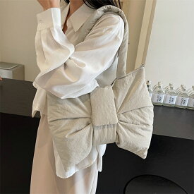 【5/12 50%OFF！2点購入クーポンで】リボン付き2WAYショルダーバッグ レディース バッグ ショルダー 2WAY リボン付き 大容量 軽量 通勤 通学 デイリー 秋 冬 春 20代 30代 40代 50代 ワンピスター