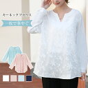 【55%OFF！よりどり3点購入クーポンで】シャツ ブラウス レディース トップス 秋 ゆったり 長袖 刺? スリットネック きれいめ フェミニン カジュアル オフェス 通学 通勤 ワンピスター 在庫限定