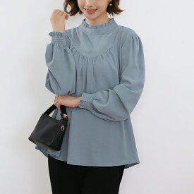 【12/10 50%OFFクーポン対象】トップス 長袖 ブラウス シャツ カットソー 無地 オフィスカジュアル シンプル きれいめ おしゃれ 女子会 謝恩会 二次会 同窓会 卒業式 入学式 ママ レディースファッション