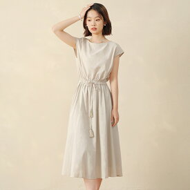 【 55%OFF！8/5 24時間限定クーポンで】ワンピース フレンチスリーブ ロングワンピース 半袖 フレアワンピース ロング丈ワンピース Aライン マキシ丈 レディース 春ワンピース 夏ワンピース 春 夏 マキシワンピース 半袖 ワンピ 体型カバー 無地 シンプル