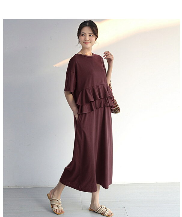 楽天市場】【3/14まで 50%OFF！2点購入クーポンで】前後2wayワンピース 