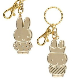 miffy ミッフィー GOLDキーホルダー miffy ドット/1226　王冠/1219
