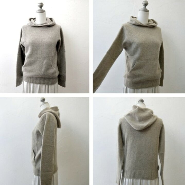 楽天市場】evam eva vie シームレスカシミヤ パーカー cashmere 