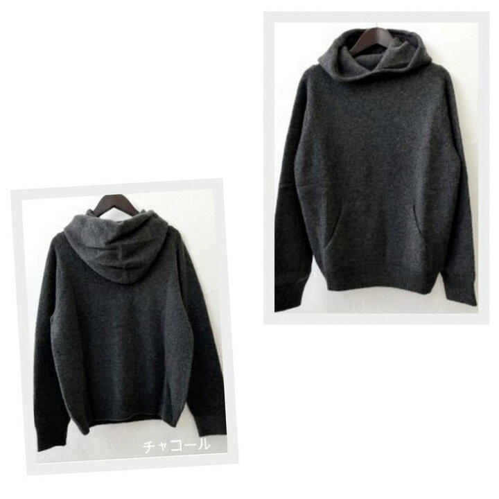 楽天市場】evam eva vie シームレスカシミヤ パーカー cashmere 