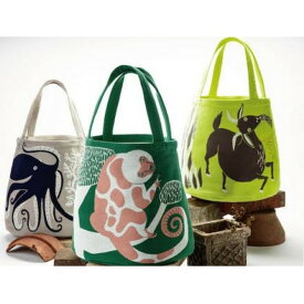 【moritaMiW】モリタミウ　森田MiW トートバッグ 　タコ　クスクス　ヤギ　31295