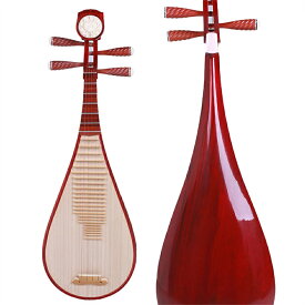 中国琵琶　宮廷楽器 撥弦楽器びわ リュート 彫刻デザイン 爪 弦 成人　大人