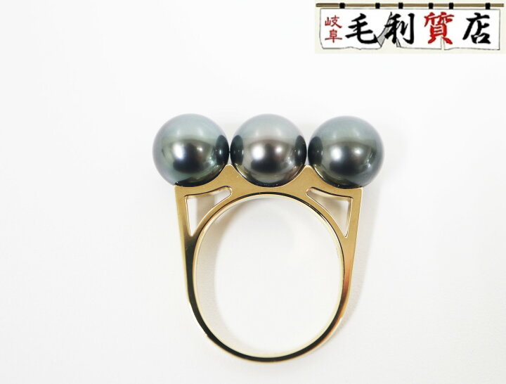 楽天市場】タサキ TASAKI バランス エラ ブラック リング K18YG パール 