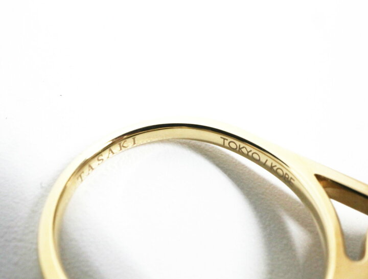 楽天市場】タサキ TASAKI バランス エラ ブラック リング K18YG パール 