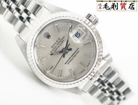 ロレックス ROLEX デイトジャスト 69174 シルバー ステンレス ホワイトゴールド 95番代 自動巻き レディース 【中古】 時計