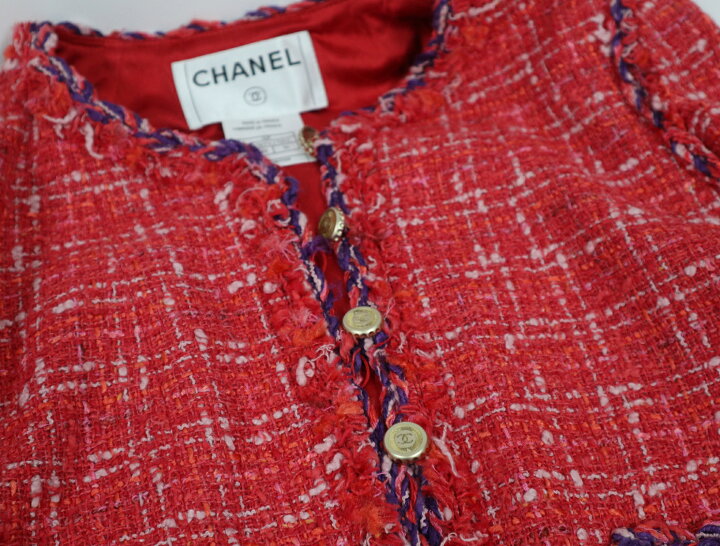 楽天市場】シャネル CHANEL 06P ツイード スカートスーツ セットアップ  