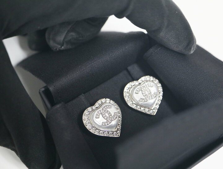 楽天市場】シャネル CHANEL ココマーク ハート ピアス 23B ABB632  