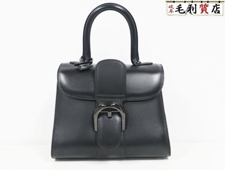 楽天市場】デルヴォー DELVAUX ブリヨン ミニ ボックスカーフ ブラック  