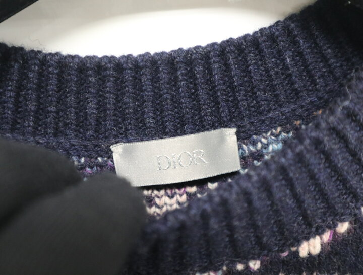 楽天市場】ディオール Dior オブリーク ジャカード ニット ウール  