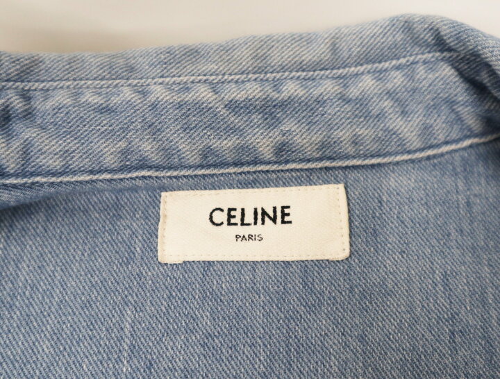 楽天市場】セリーヌ CELINE 2022 トリオンフ 刺繍 デニム クロップド 