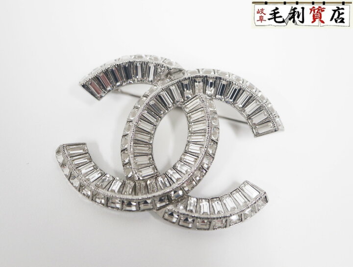 楽天市場】シャネル CHANEL ブローチ ココマーク ラインストーン 