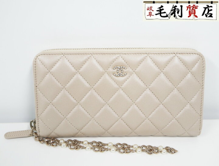 楽天市場】シャネル CHANEL ラウンドファスナー 長財布 マトラッセ 26  