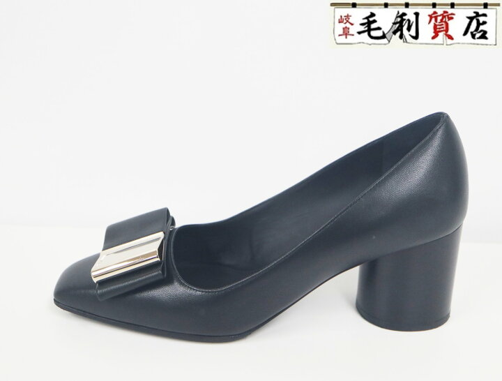 楽天市場】フェラガモ FERRAGAMO パンプス LENA レナ ブラック リボン  