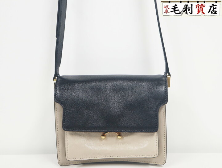 楽天市場】マルニ MARNI トランクソフト ミニ ショルダーバッグ カーフ 