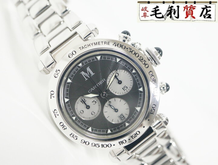 楽天市場】カルティエ Cartier パシャ クロノグラフ ホワイトゴールド 