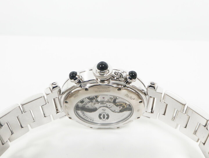 楽天市場】カルティエ Cartier パシャ クロノグラフ ホワイトゴールド 
