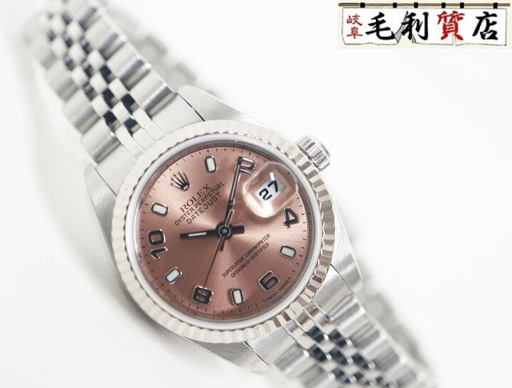 楽天市場】ロレックス ROLEX デイトジャスト 79174 ピンクアラビック 