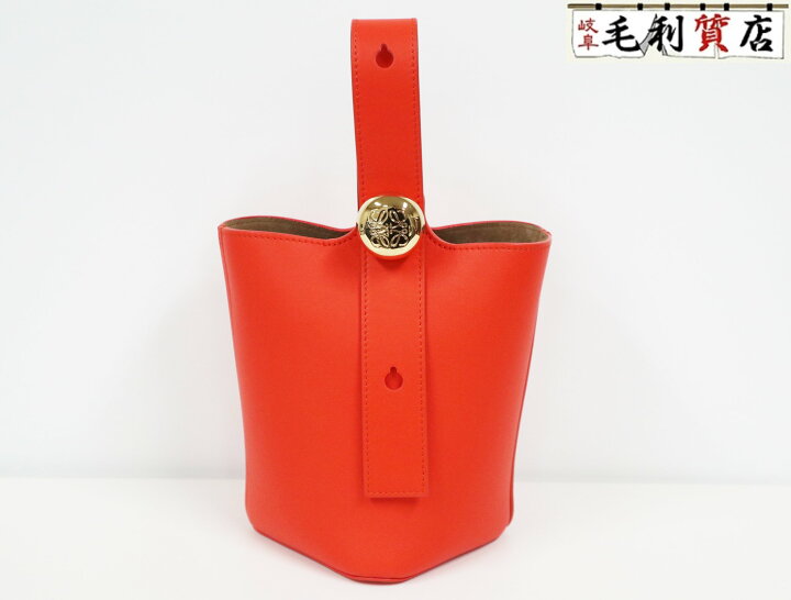 楽天市場】ロエベ LOEWE ペブル バケットバッグ ミニ メローカーフ 