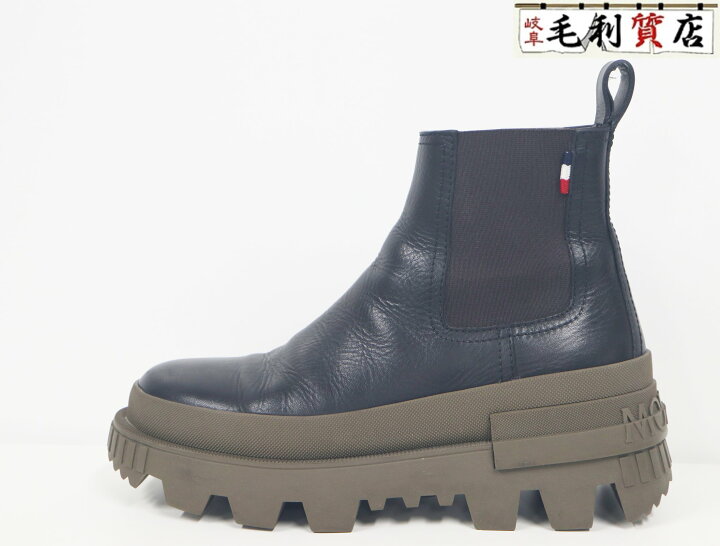 楽天市場】モンクレール MONCLER サイドゴアブーツ 4F70800 ブラック 