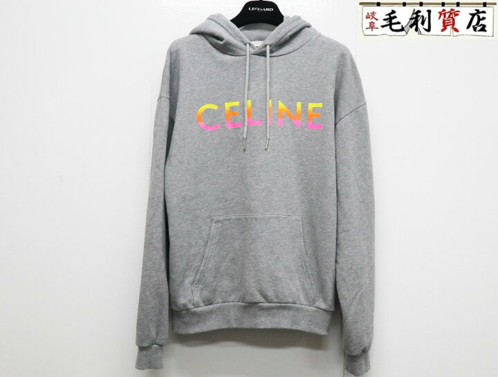 楽天市場】セリーヌ CELINE グラデーション ロゴプリント グレー 