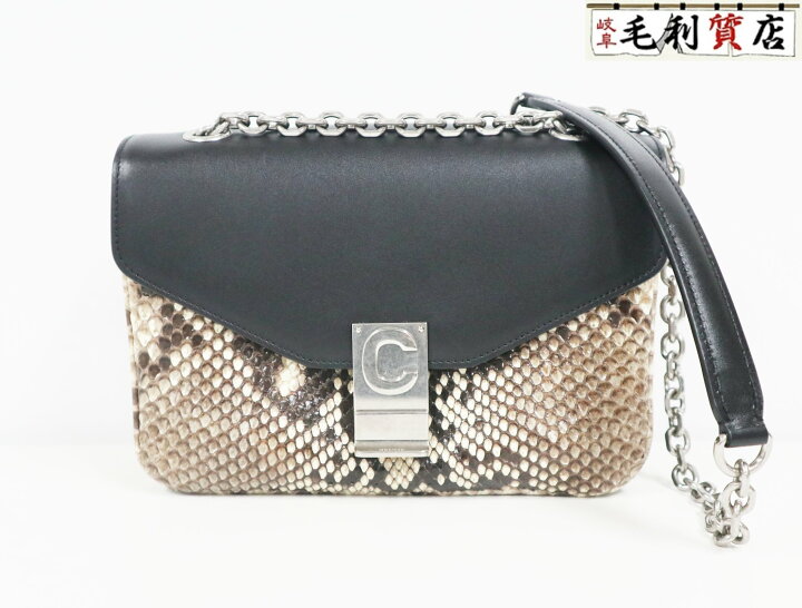 楽天市場】セリーヌ CELINE ミディアム C セー バッグ パイソン 