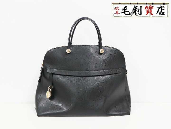 楽天市場】フルラ FURLA パイパー ブラック レザー 2WAY ハンドバッグ  