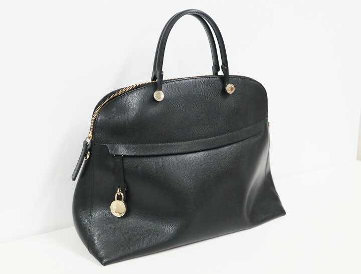 楽天市場】フルラ FURLA パイパー ブラック レザー 2WAY ハンドバッグ 