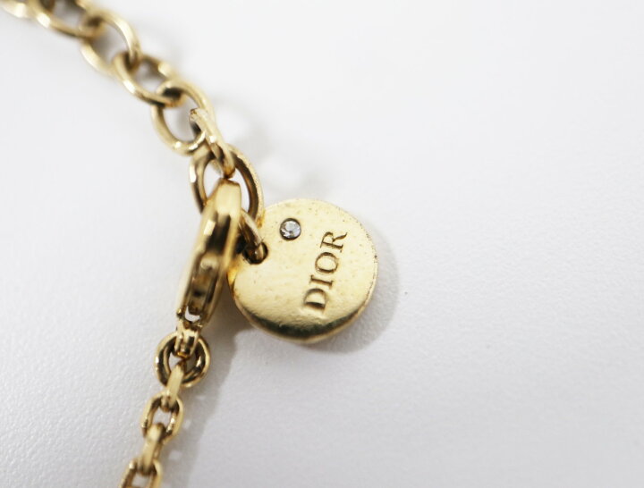 楽天市場】ディオール DIOR Petit CD ロゴ パール ゴールド GPチェーン 
