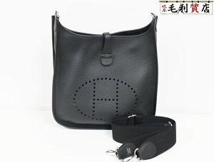 エルメス HERMES エヴリン 3 PM ブラック シルバー金具 W 2024年 エブリン トリヨンクレマンス ショルダーバッグ バッグ