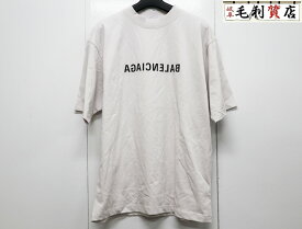バレンシアガ BALENCIAGA MIRROR LOGO T-SHIRT ミラー ロゴ プリント サイズXS 764235 TNVR2 【中古】 Tシャツ