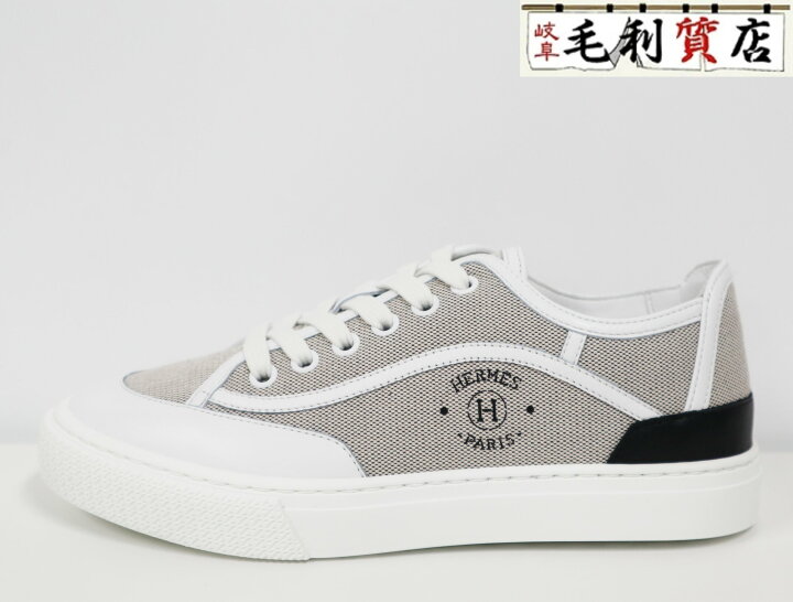 楽天市場】エルメス HERMES ゲット スニーカー レザー キャンバス  